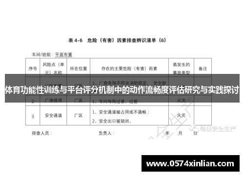 体育功能性训练与平台评分机制中的动作流畅度评估研究与实践探讨